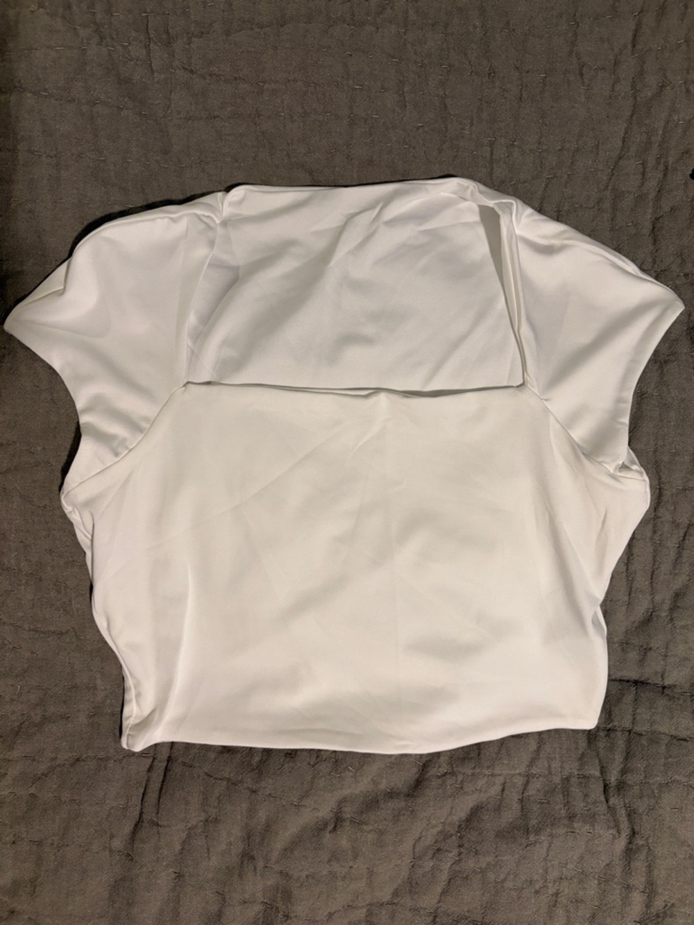 Shein Square Neck Short Sleeve Crop Top, medium, NWOT
